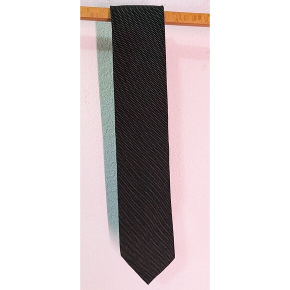 Calvin Klein Men's Tie Black And Gold Spots Silk Blend (353) - Picture 1 of 4